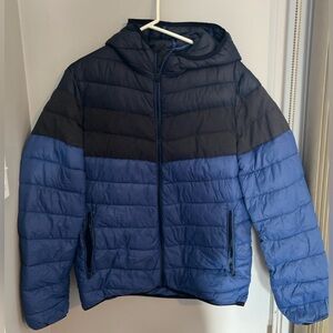 Geox Respira Blue and Black Puffer Jacket 40